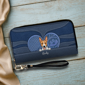 Minimalist Leather Wallet for Pet Lovers – Personalized Gift - 89Prints
