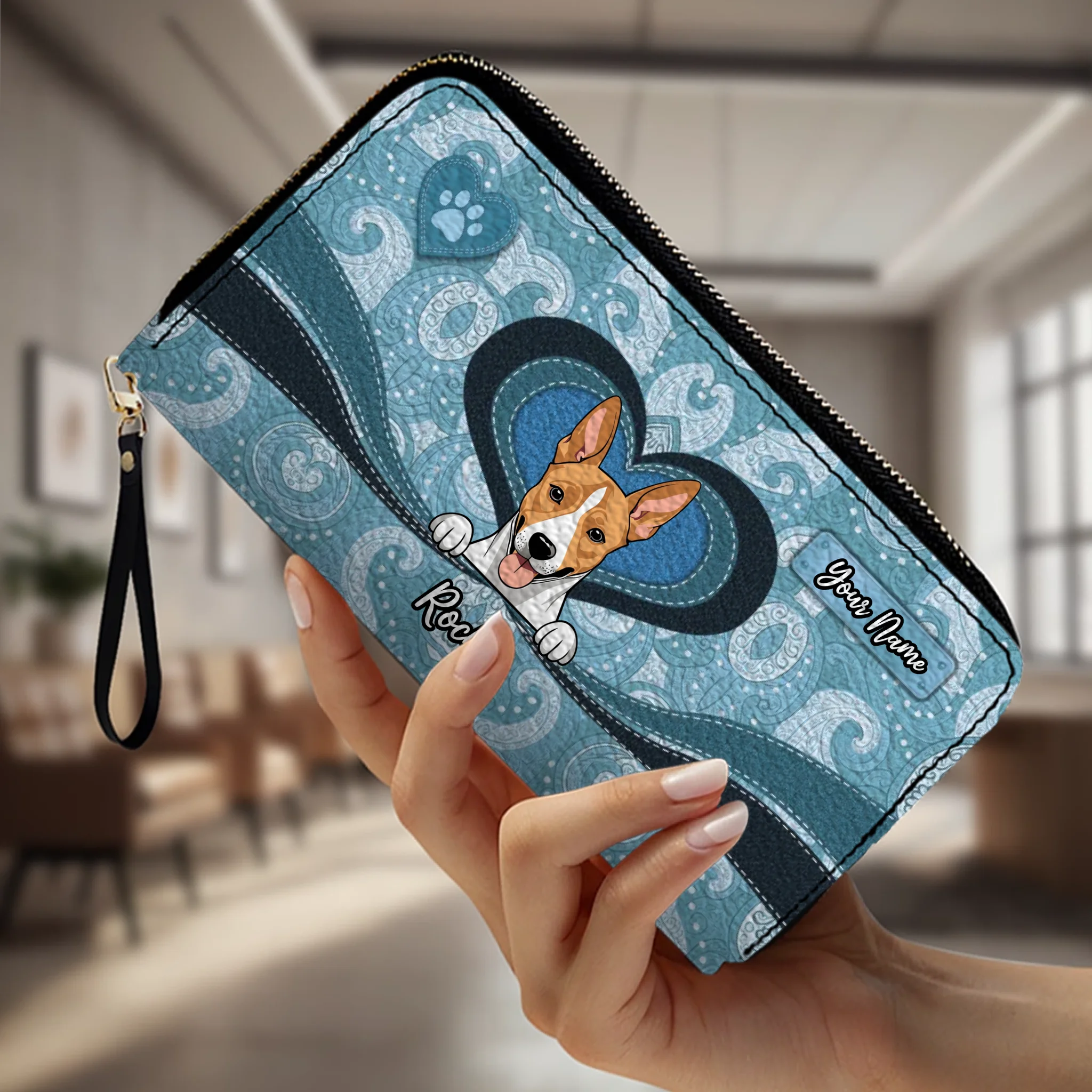 Customizable Leather Wallet for Pet Enthusiasts – Unique Gift - 89Prints