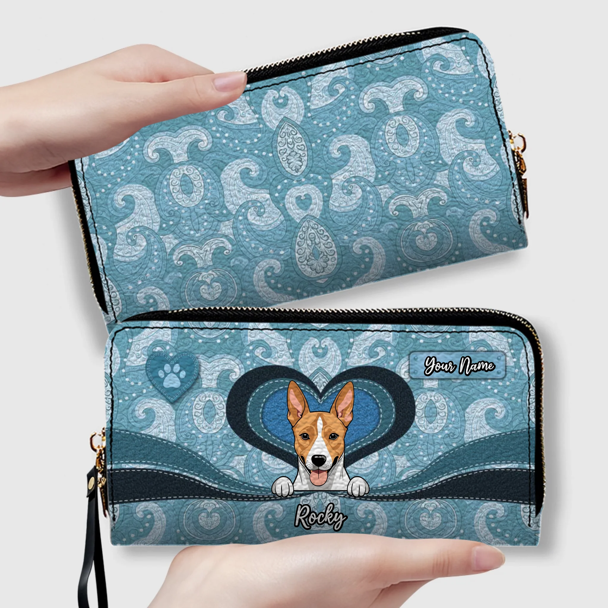 Customizable Leather Wallet for Pet Enthusiasts – Unique Gift - 89Prints