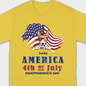 Independence Day Dog T-Shirt – Funny 4th of July America Tee - 89Prints