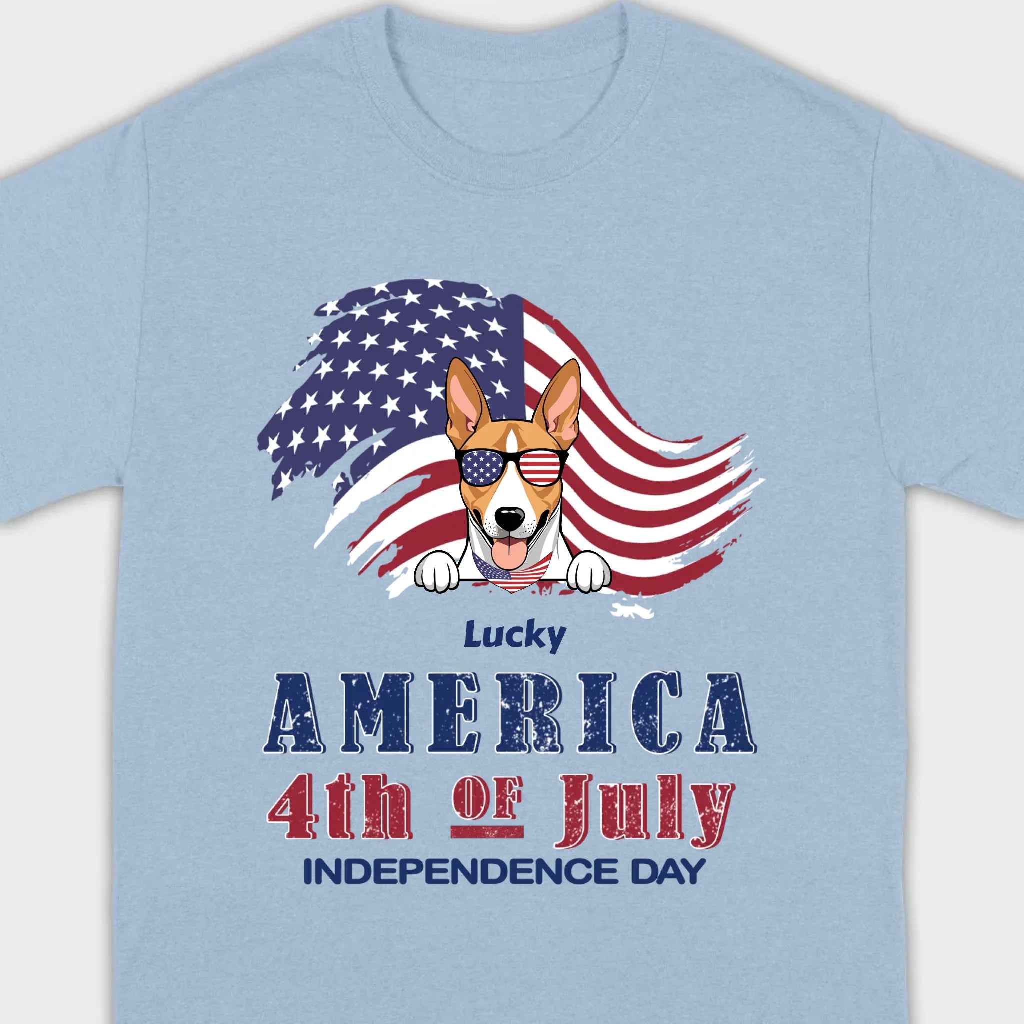 Independence Day Dog T-Shirt – Funny 4th of July America Tee - 89Prints
