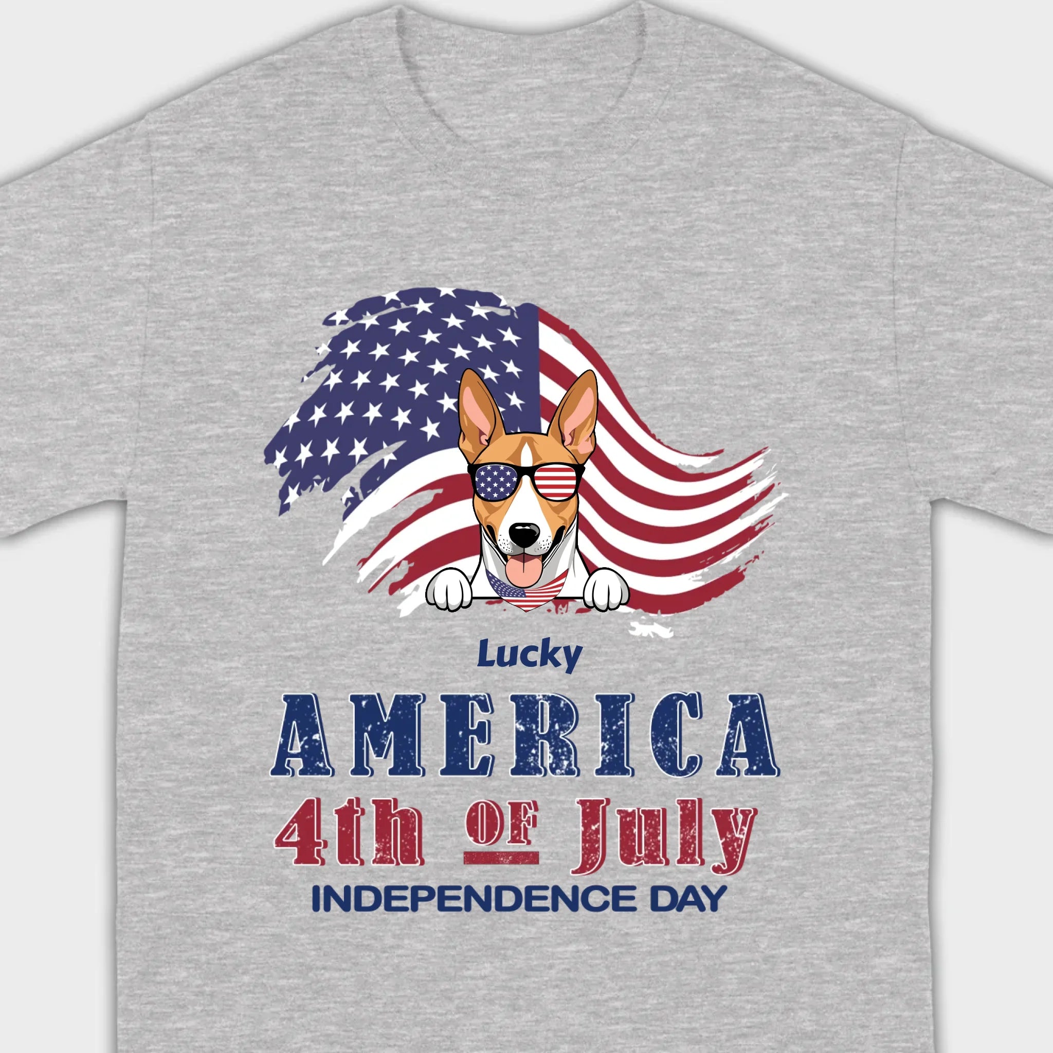Independence Day Dog T-Shirt – Funny 4th of July America Tee - 89Prints