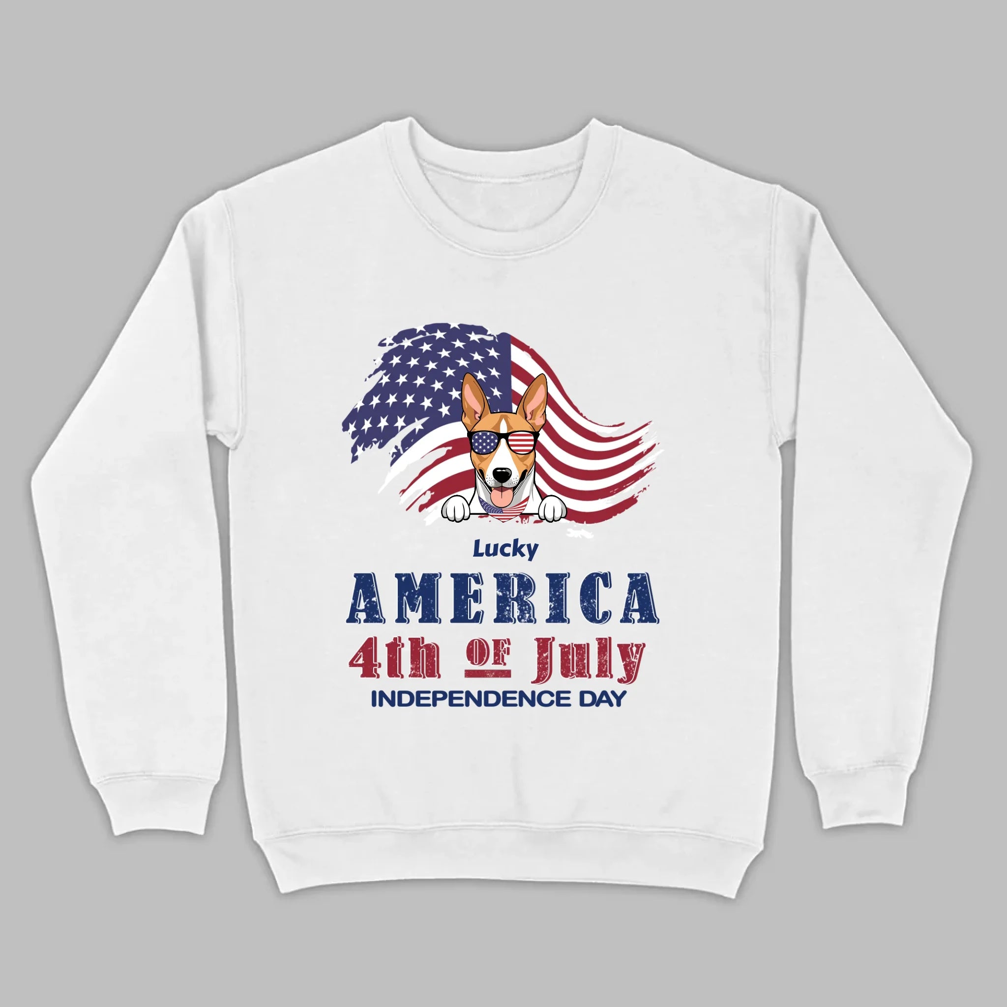 Independence Day Dog T-Shirt – Funny 4th of July America Tee - 89Prints