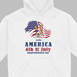 Independence Day Dog T-Shirt – Funny 4th of July America Tee - 89Prints