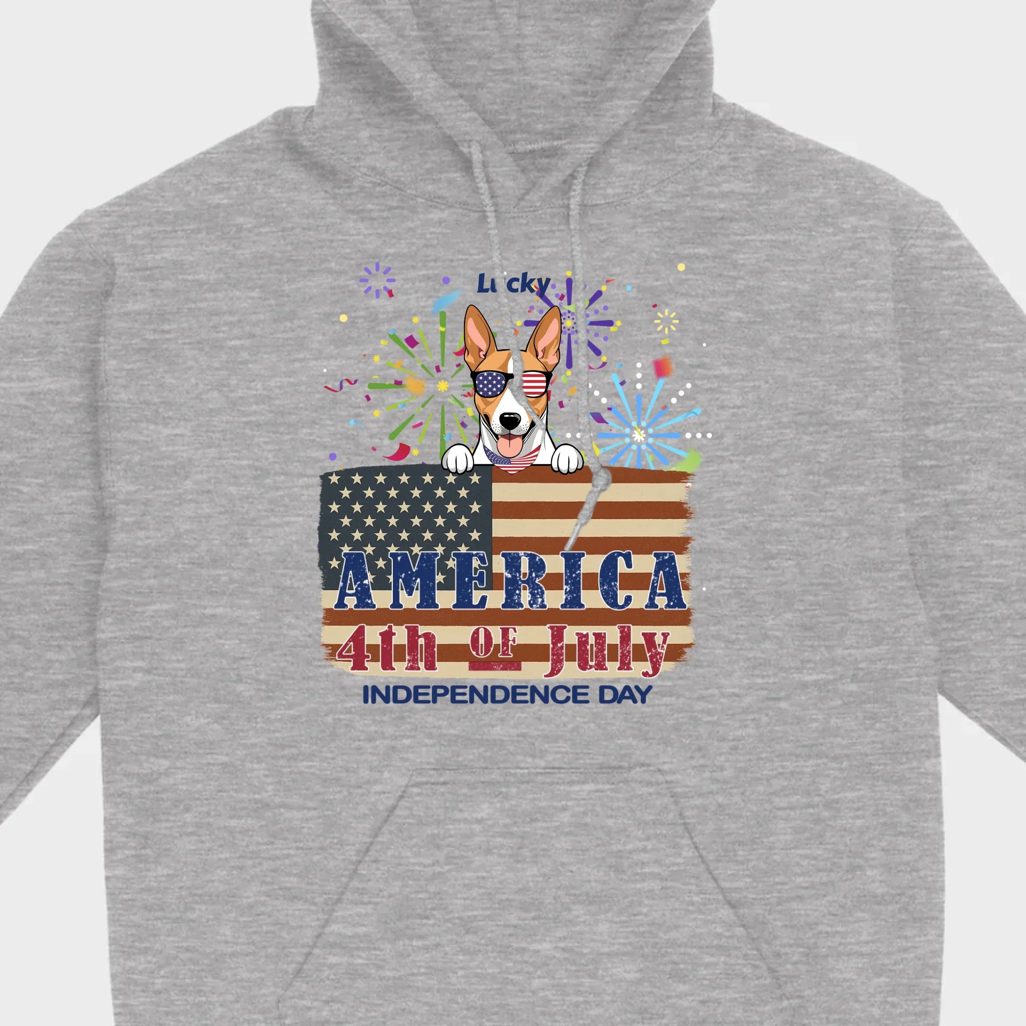 Cool Dog Lover Sweatshirt – America Independence Day 4th of July - 89Prints