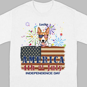 Cool Dog Lover Sweatshirt – America Independence Day 4th of July - 89Prints