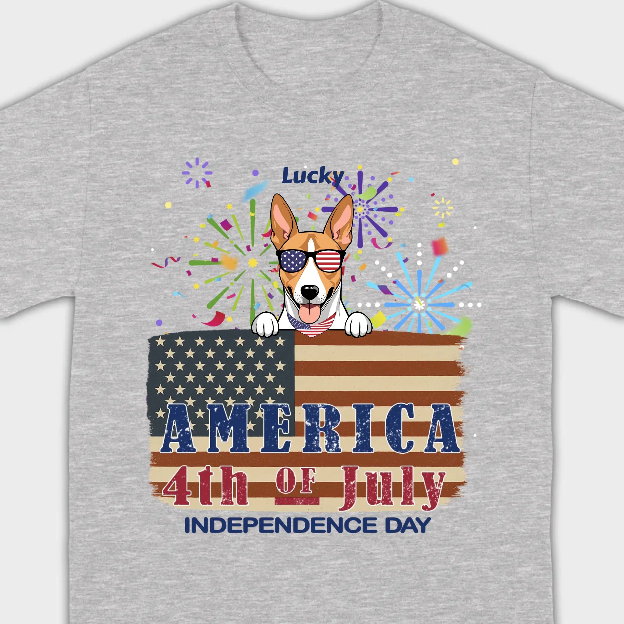 Cool Dog Lover Sweatshirt – America Independence Day 4th of July - 89Prints