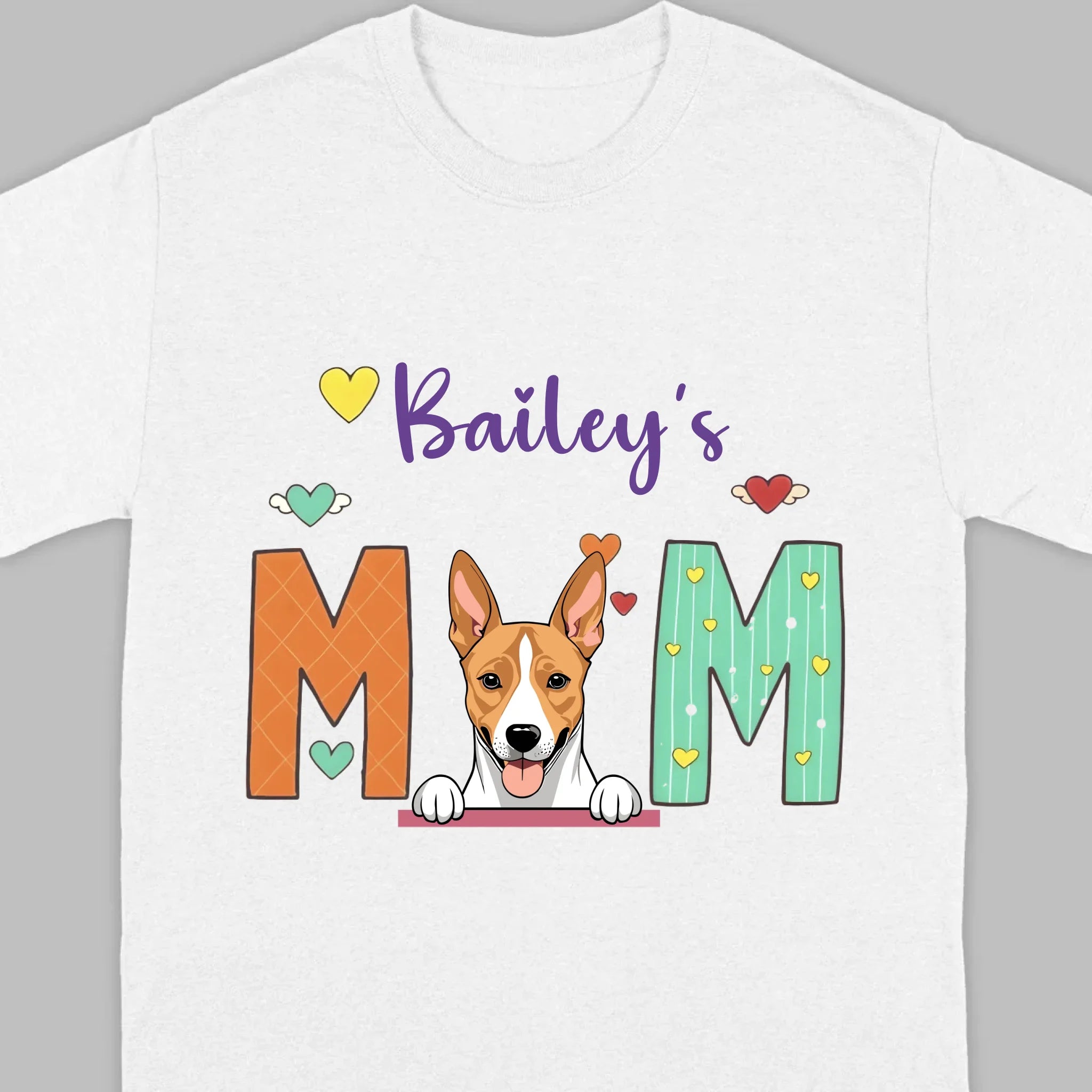 Gift for Dog Mom – Fun and Cozy “MOM” Dog Tee - 89Prints