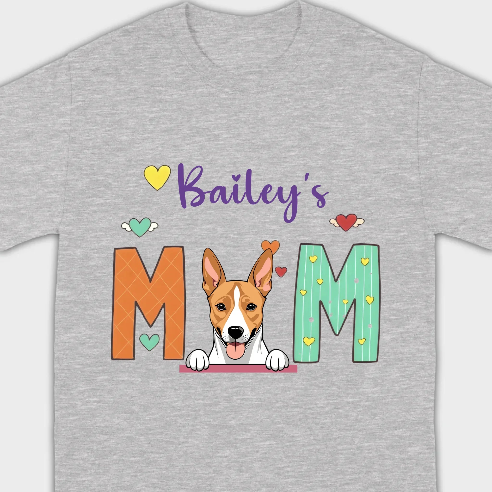 Gift for Dog Mom – Fun and Cozy “MOM” Dog Tee - 89Prints