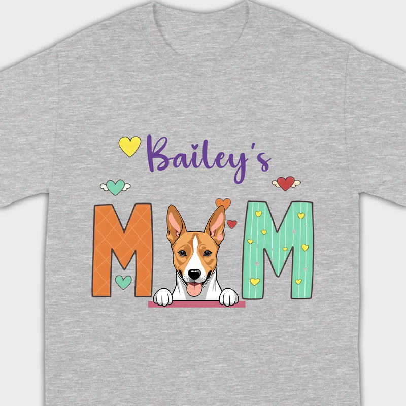 Gift for Dog Mom – Fun and Cozy “MOM” Dog Tee - 89Prints