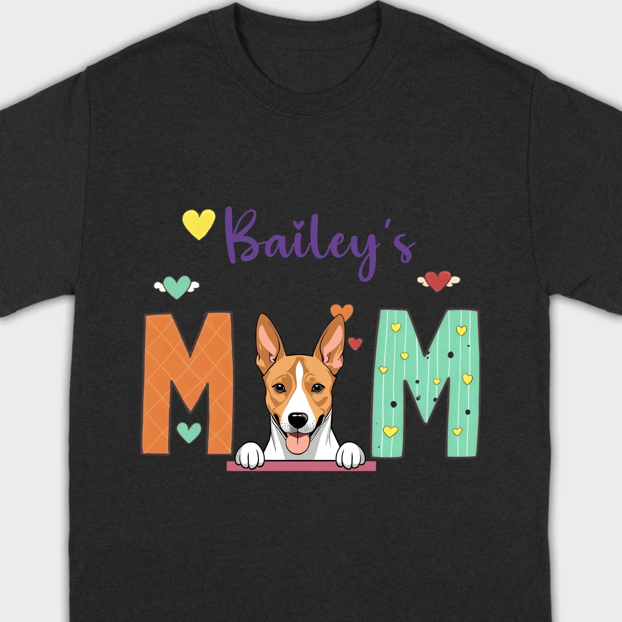 Gift for Dog Mom – Fun and Cozy “MOM” Dog Tee - 89Prints