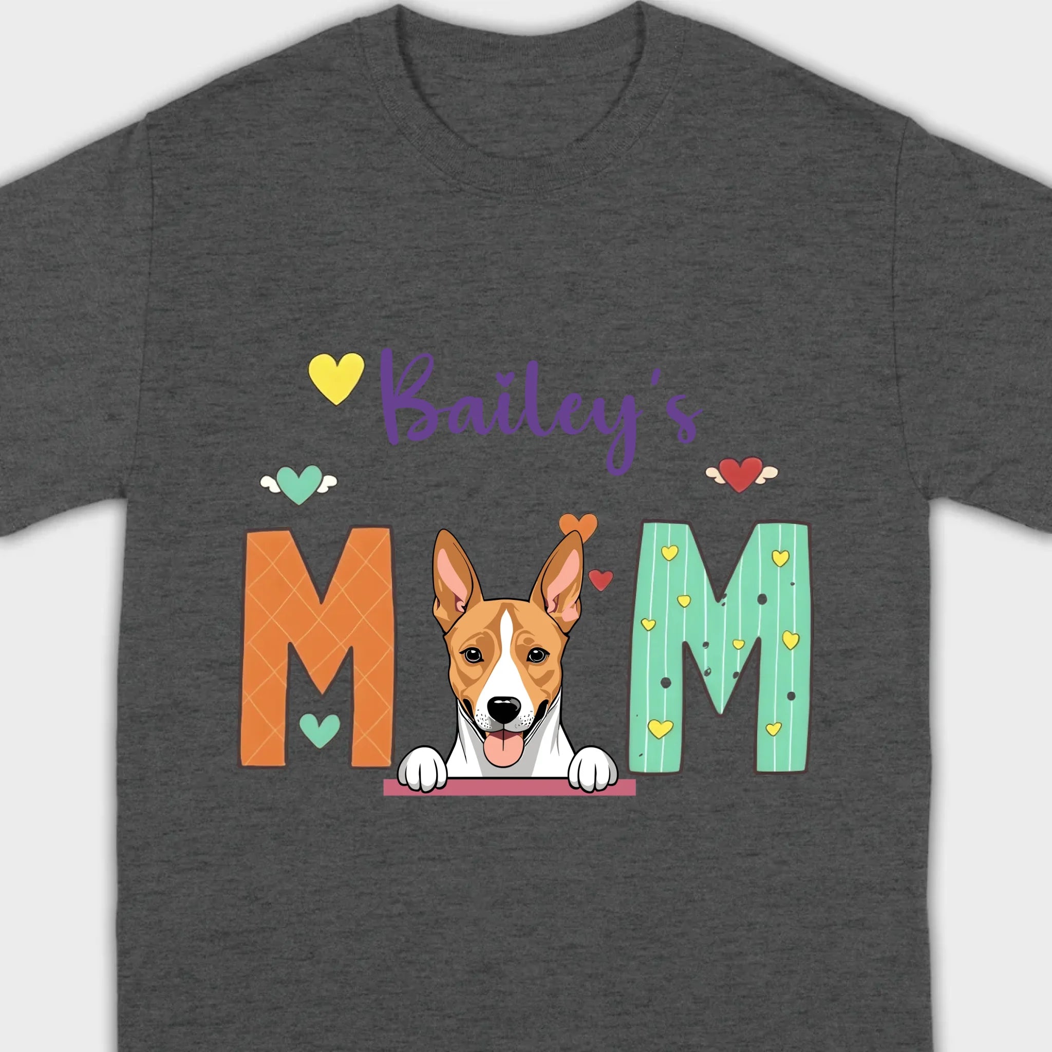 Gift for Dog Mom – Fun and Cozy “MOM” Dog Tee - 89Prints