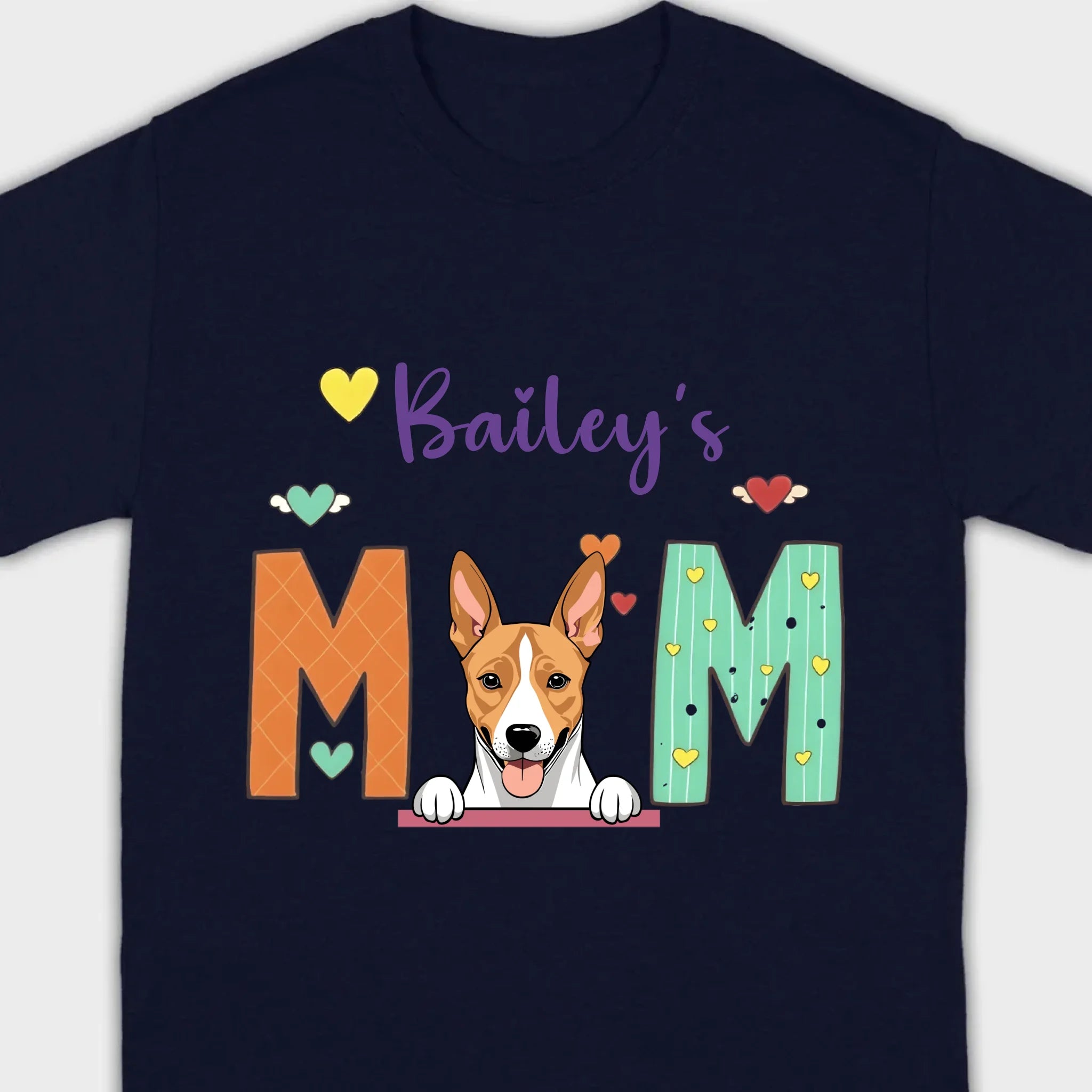 Gift for Dog Mom – Fun and Cozy “MOM” Dog Tee - 89Prints