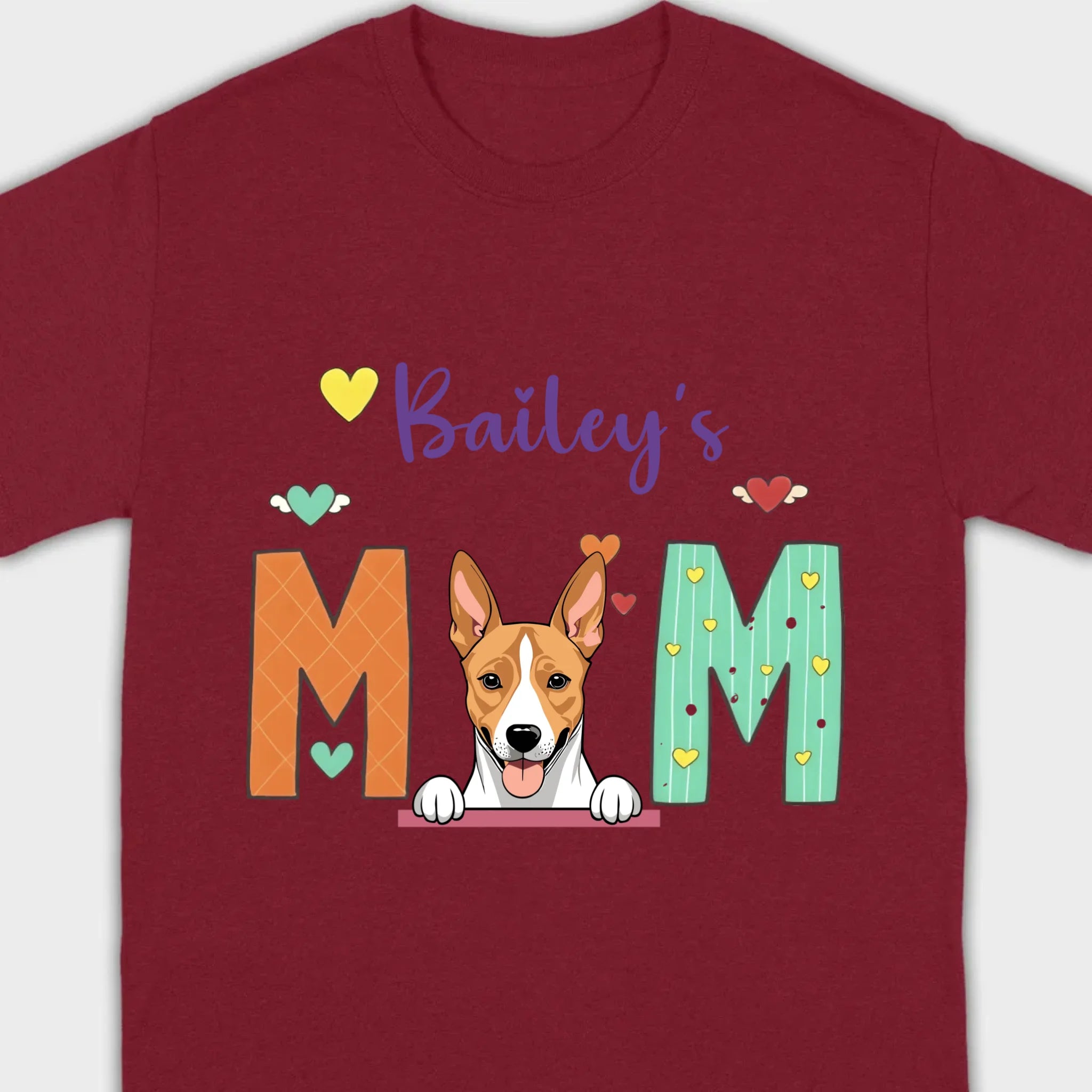 Gift for Dog Mom – Fun and Cozy “MOM” Dog Tee - 89Prints