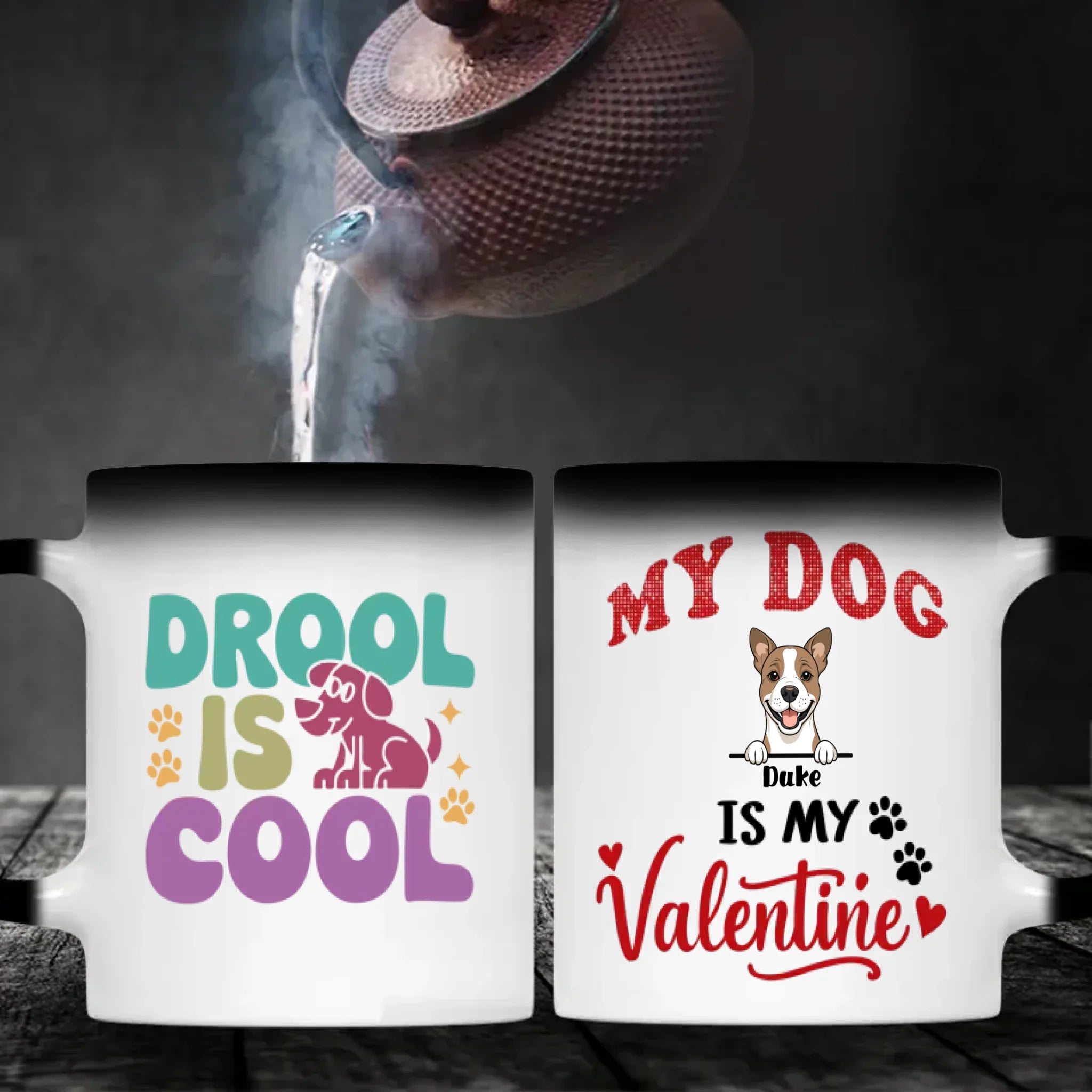 Cute “My Dog Is My Valentine” Mug – Personalized Dog Mom Gift for Valentine’s Day – 89Prints