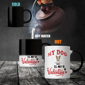 Cute “My Dog Is My Valentine” Mug – Personalized Dog Mom Gift for Valentine’s Day – 89Prints