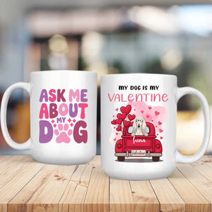 Lovely Custom Dog Mug for Valentine’s Day – Cute Dog Lover Gift – 89Prints