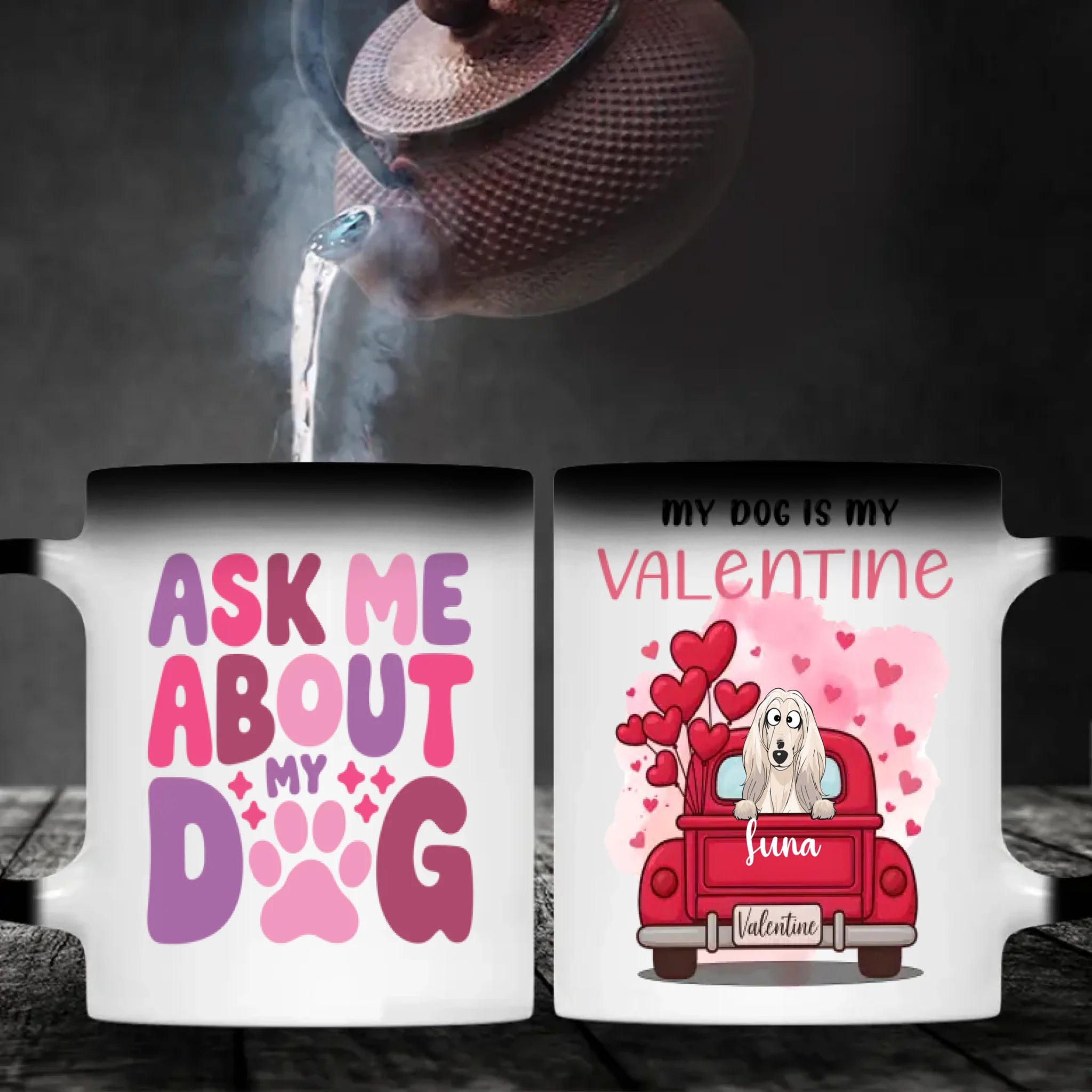Lovely Custom Dog Mug for Valentine’s Day – Cute Dog Lover Gift – 89Prints