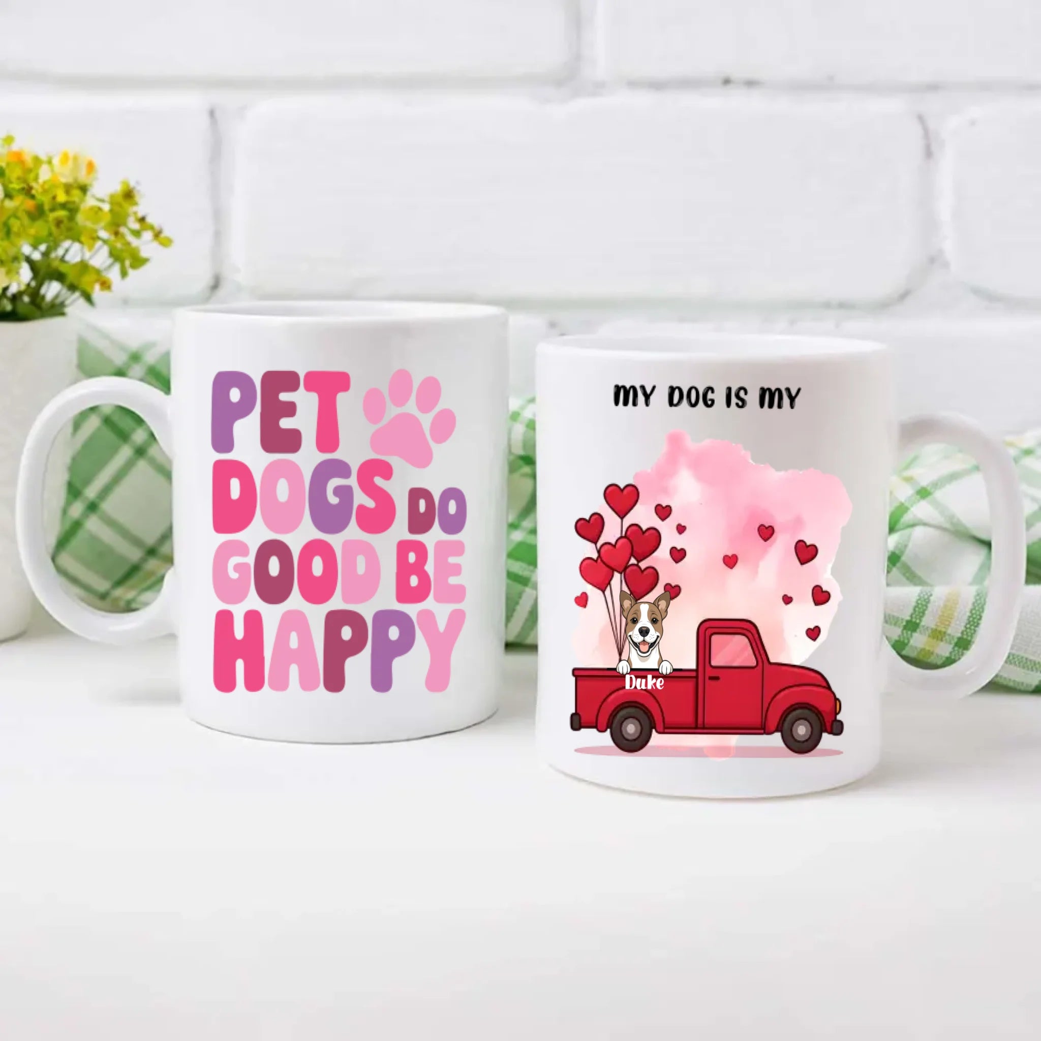 Adorable Personalized Valentine Dog Mug – Cute Custom Gift for Dog Lovers – 89Prints