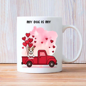 Adorable Personalized Valentine Dog Mug – Cute Custom Gift for Dog Lovers – 89Prints