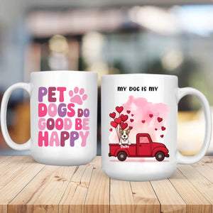 Adorable Personalized Valentine Dog Mug – Cute Custom Gift for Dog Lovers – 89Prints