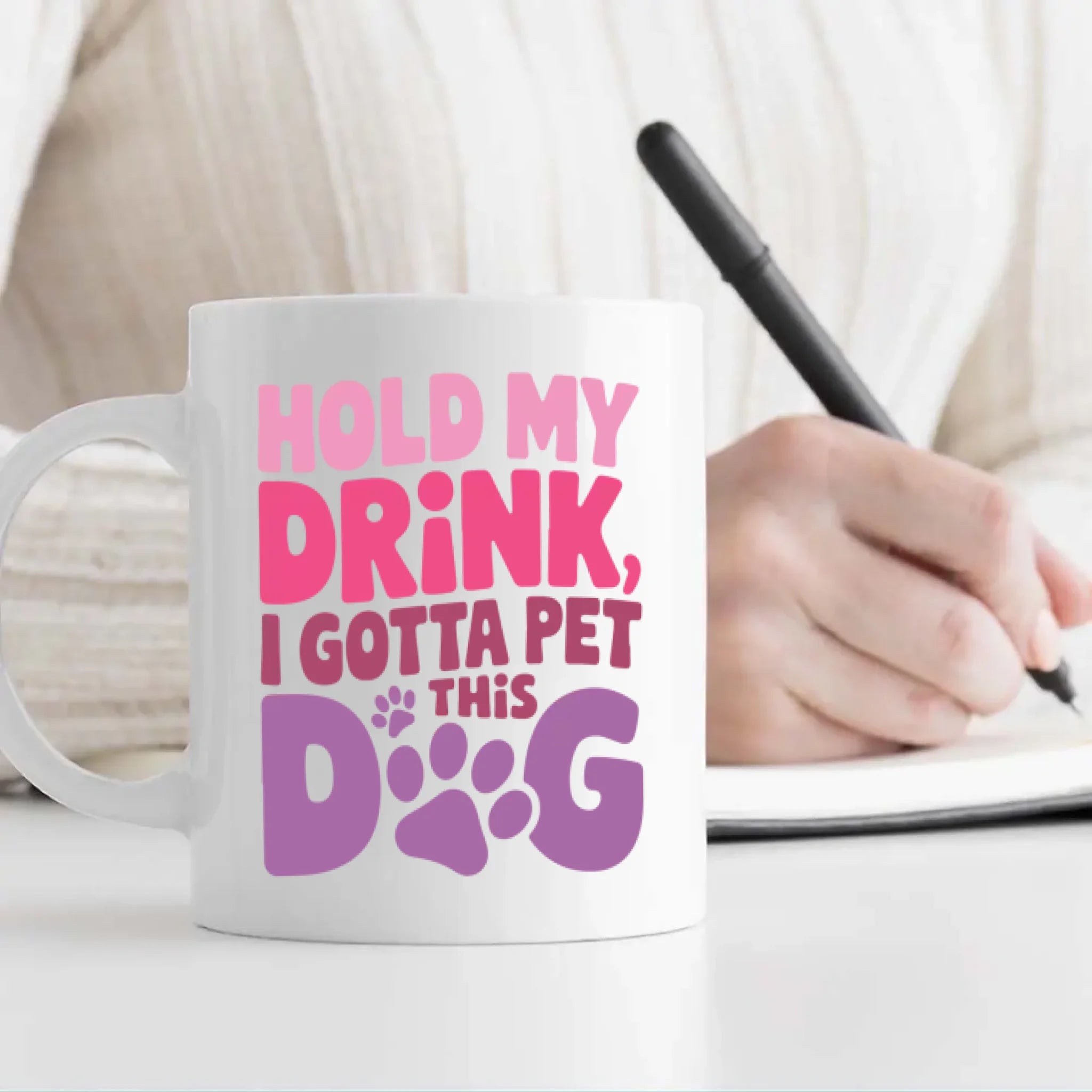 Lovely Valentine’s Day Dog Mug – Sweet Custom Pet Art Gift – 89Prints