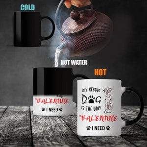 Warm & Heartfelt Valentine Dog Mug – Personalized Pet Illustration – 89Prints
