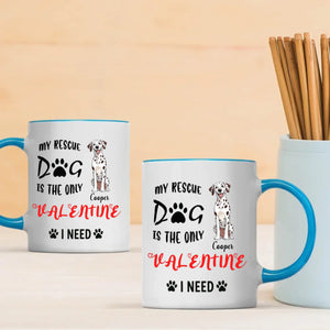 Warm & Heartfelt Valentine Dog Mug – Personalized Pet Illustration – 89Prints