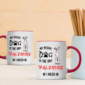 Warm & Heartfelt Valentine Dog Mug – Personalized Pet Illustration – 89Prints