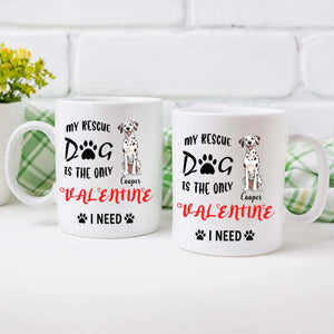 Warm & Heartfelt Valentine Dog Mug – Personalized Pet Illustration – 89Prints