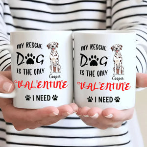 Warm & Heartfelt Valentine Dog Mug – Personalized Pet Illustration – 89Prints