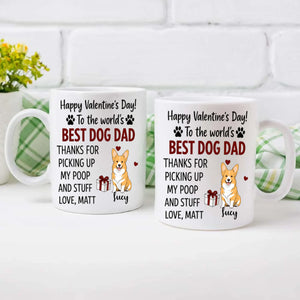 Funny Valentine’s Day Dog Lover Mug – Custom Pet Art Gift – 89Prints
