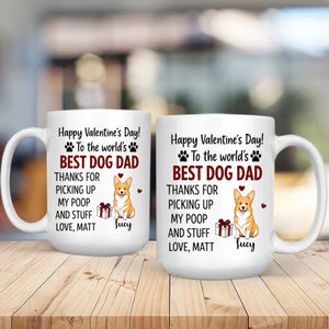 Funny Valentine’s Day Dog Lover Mug – Custom Pet Art Gift – 89Prints