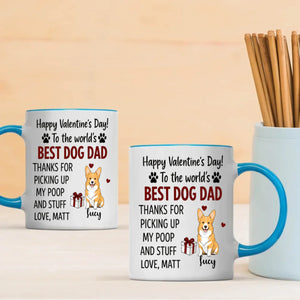 Funny Valentine’s Day Dog Lover Mug – Custom Pet Art Gift – 89Prints