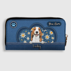 Personalized Pet Lover Wallet – Custom Multi-Pet Portrait Wallet | 89Prints