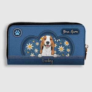 Personalized Pet Lover Wallet – Custom Multi-Pet Portrait Wallet | 89Prints