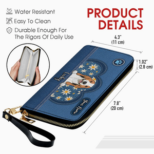 Personalized Pet Lover Wallet – Custom Multi-Pet Portrait Wallet | 89Prints