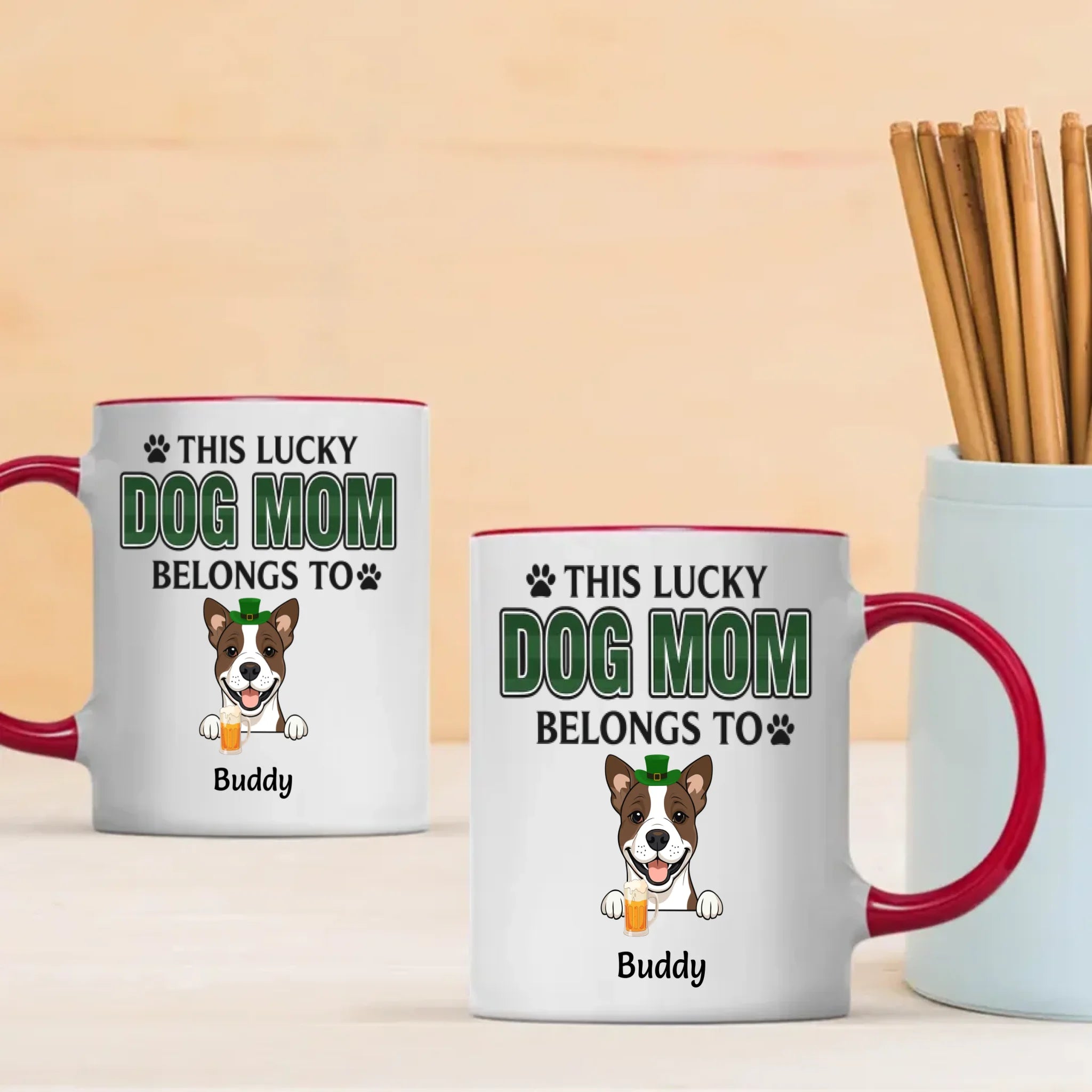 Patrick’s Day Dog Name Mug – Funny St. Patrick’s Day Personalized Dog Name Gift - 89Prints