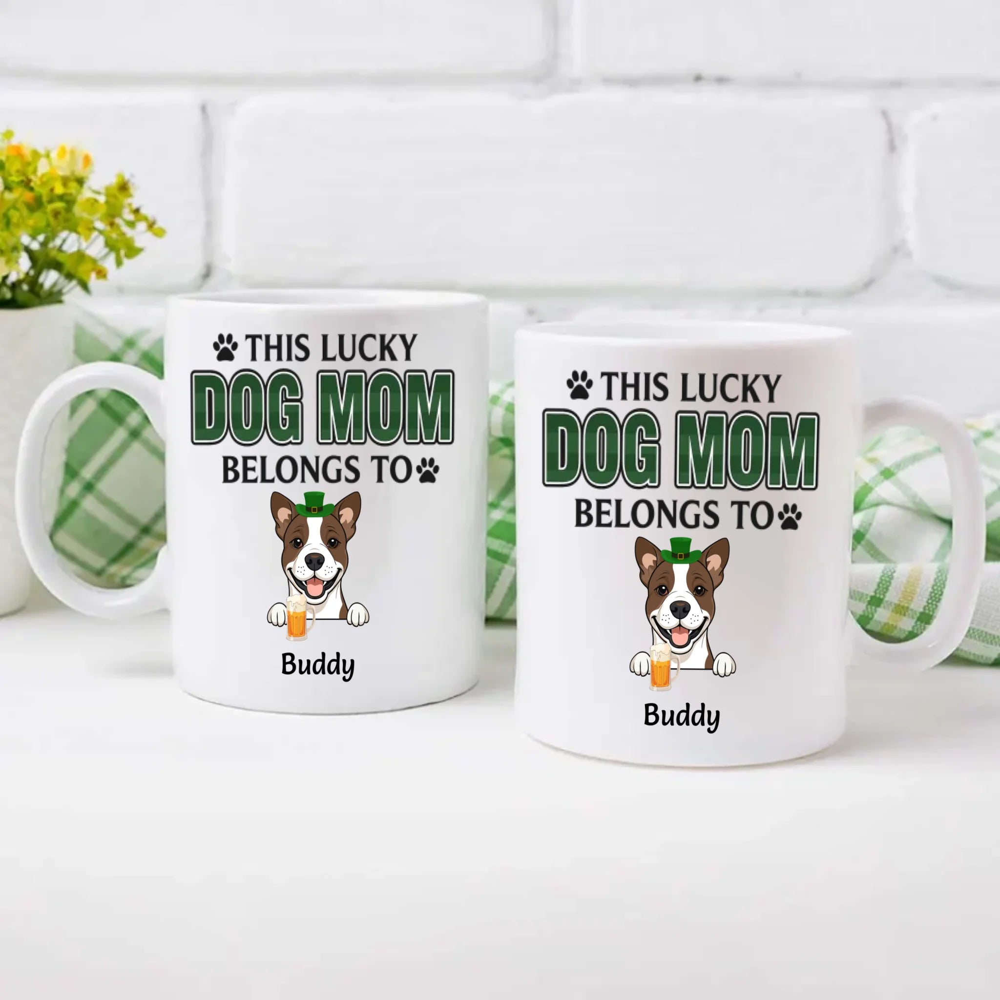Patrick’s Day Dog Name Mug – Funny St. Patrick’s Day Personalized Dog Name Gift - 89Prints