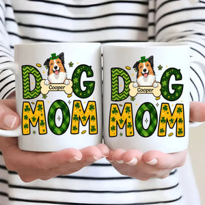 Lucky St. Patrick’s Day Custom Dog & Cat Mug – Personalized Pet Name Gift for Dog Moms – 89Prints
