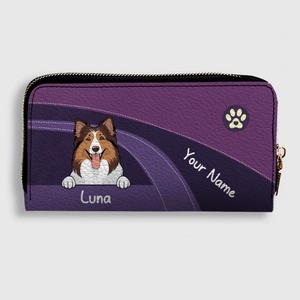 Funny Dog Dad Wallet – Customized Pet Portrait Wallet | 89Prints