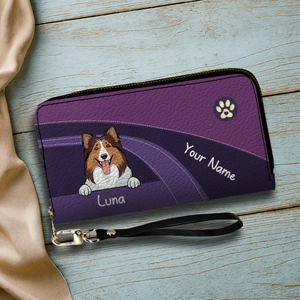 Funny Dog Dad Wallet – Customized Pet Portrait Wallet | 89Prints