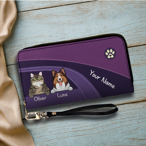 Funny Dog Dad Wallet – Customized Pet Portrait Wallet | 89Prints