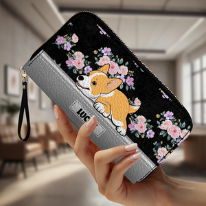 Personalized Dog Wallet – Custom Lying Dog Portrait Wallet | 89Print