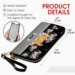 Personalized Dog Wallet – Custom Lying Dog Portrait Wallet | 89Print