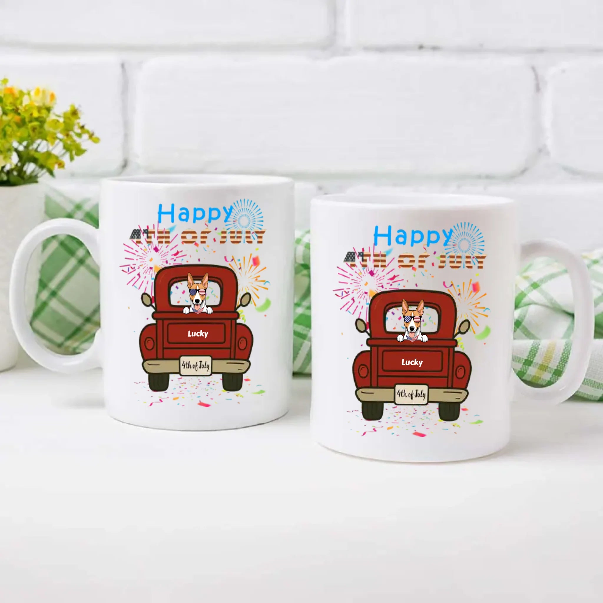 Patriotic Dog Magic Mug – Color-Changing Cup for 4th of July - 89Prints