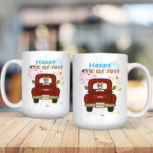 Patriotic Dog Magic Mug – Color-Changing Cup for 4th of July - 89Prints