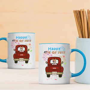 Patriotic Dog Magic Mug – Color-Changing Cup for 4th of July - 89Prints