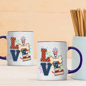 American Dog Lover Coffee Mug – Customizable Dog Design - 89Prints
