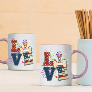 American Dog Lover Coffee Mug – Customizable Dog Design - 89Prints